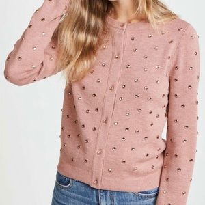 Alice + Olivia Ruthie Rhinestone Cardigan (XS)